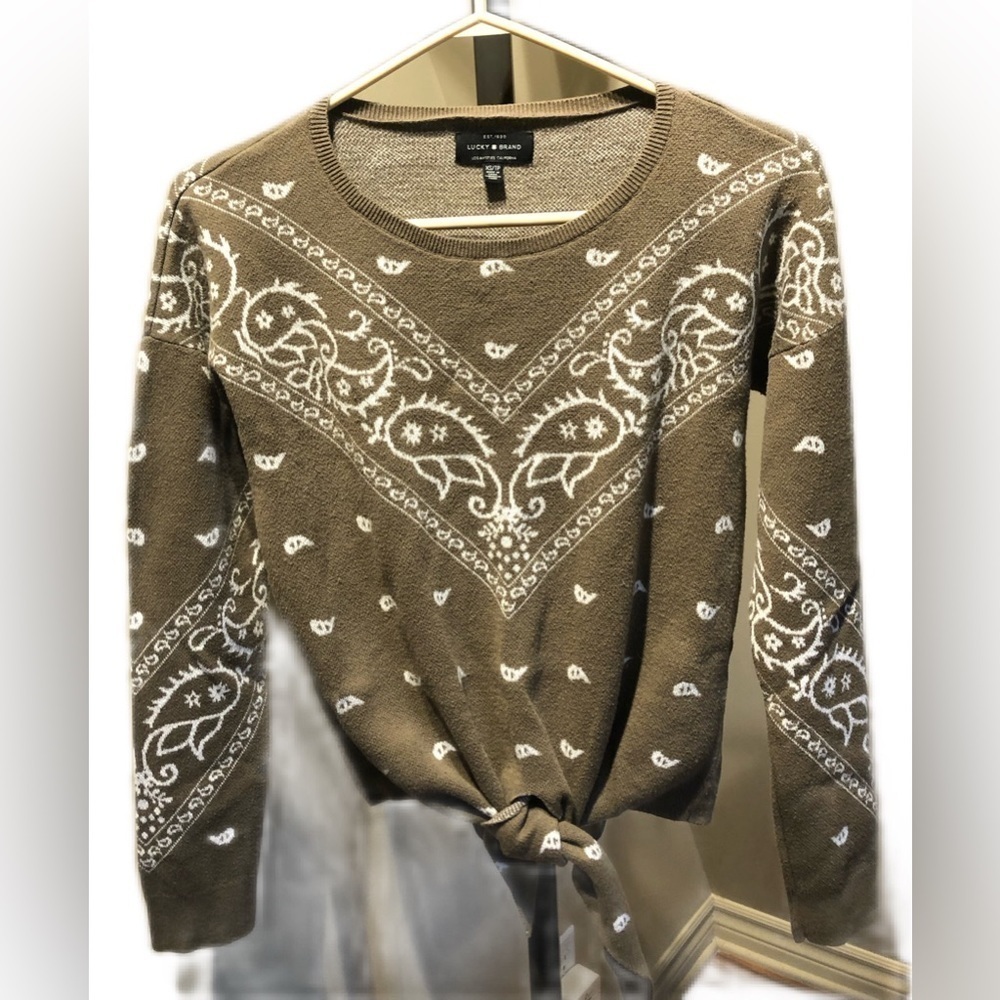 Lucky brand knotted sweater
